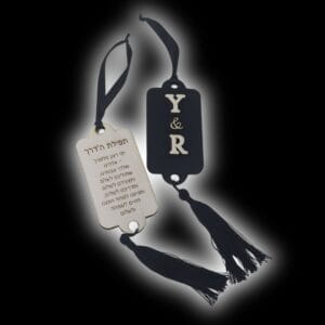 תליון לרכב דגם "מלבן אתיות בולטות"