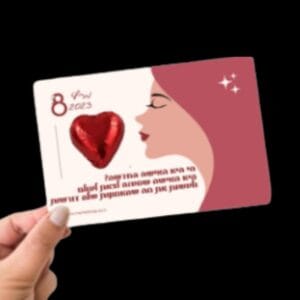 גלויה לב אדום